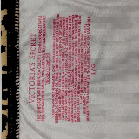 Victoria Secret bikini swim leopard print bikini bottoms size large lined VS - Picture 5 of 7